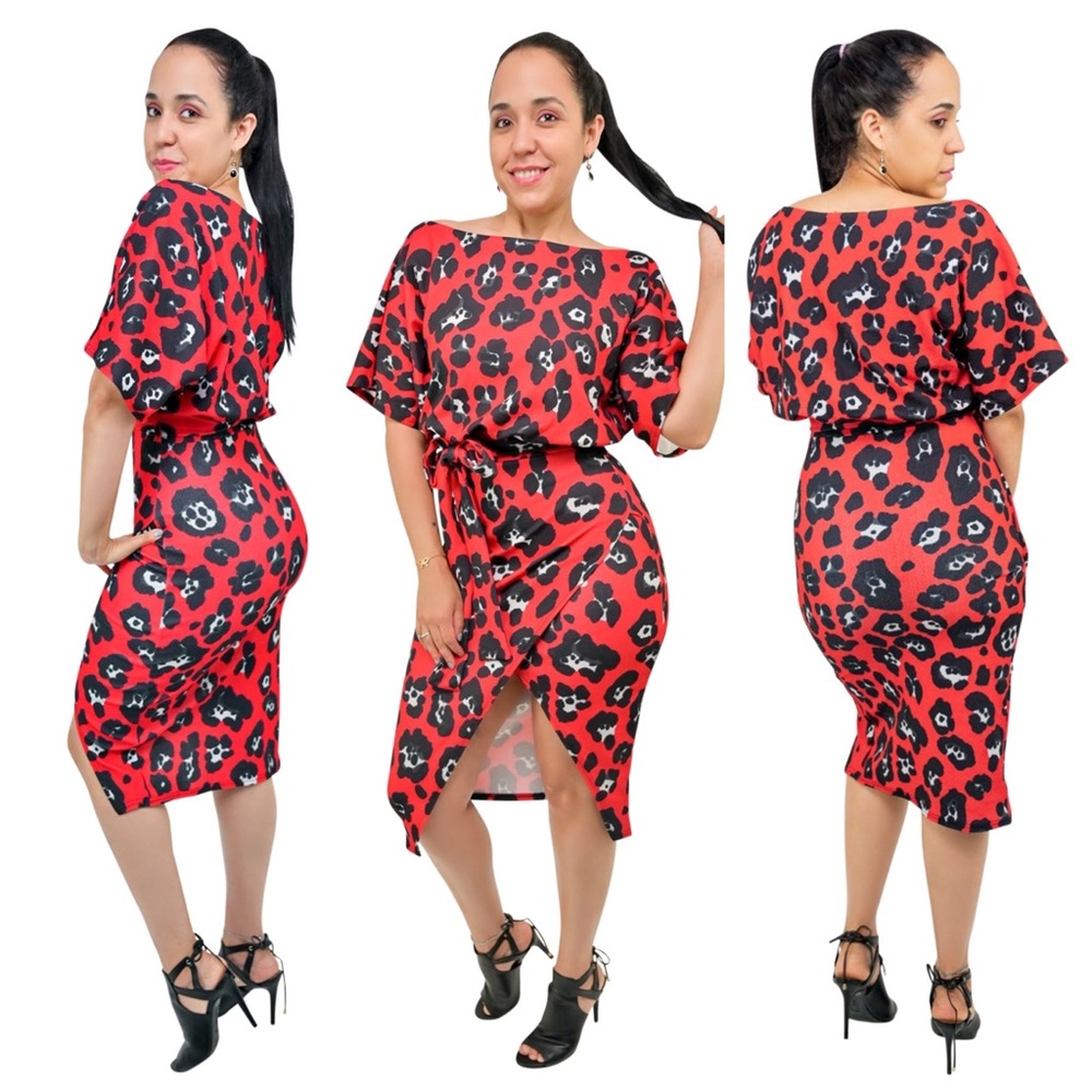 Midi Dress Short Sleeve